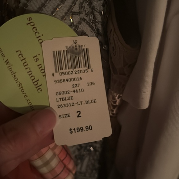 New Light Blue Beaded Gown - Picture 6 of 6